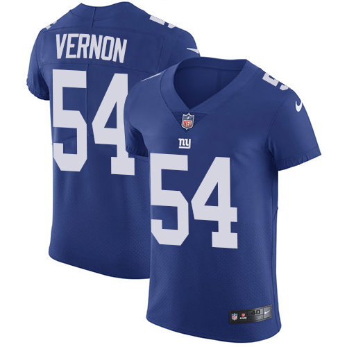 Nike Giants #54 Olivier Vernon Royal Blue Team Color Men's Stitched NFL Vapor Untouchable Elite Jersey - Click Image to Close